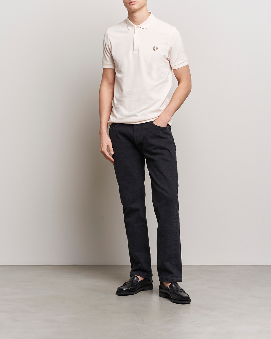 Hombres | Polos | Fred Perry | Plain Polo Shirt Silky Peach