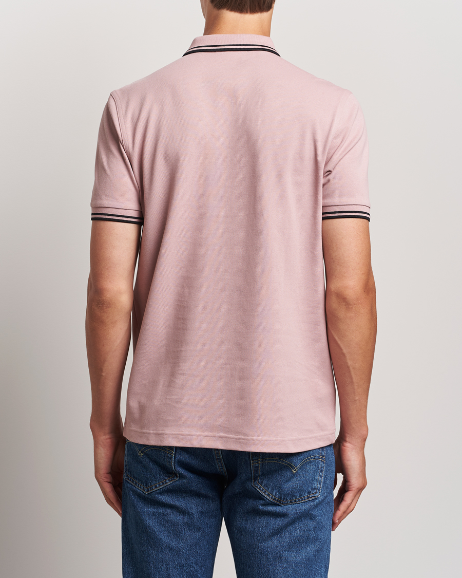 Hombres | Polos | Fred Perry | Twin Tipped Polo Shirt Dusty Rose Pink