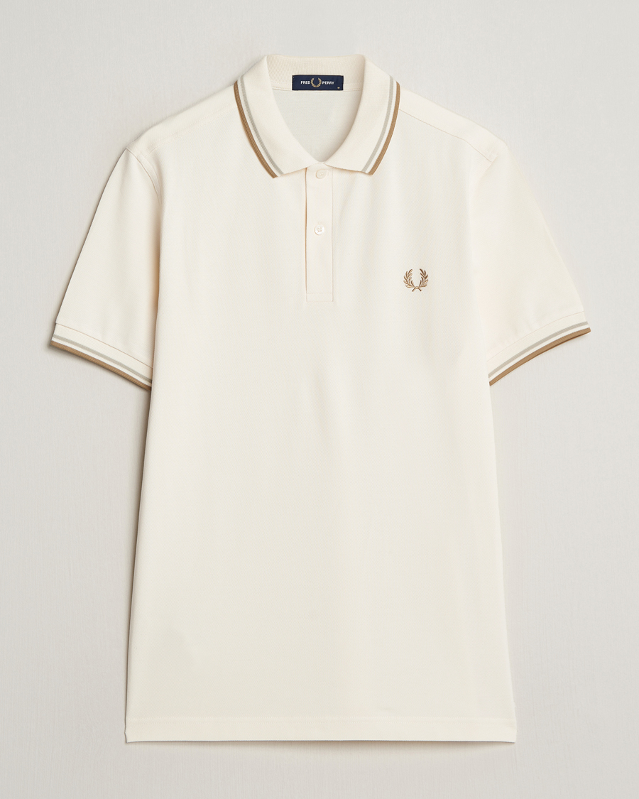 Hombres | Polos | Fred Perry | Twin Tipped Polo Shirt Ecru