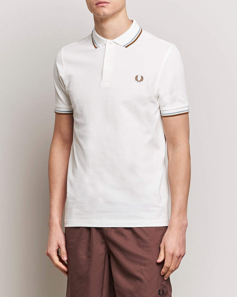 Hombres | Polos | Fred Perry | Twin Tipped Polo Shirt Snow White