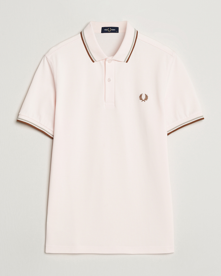 Hombres | Polos | Fred Perry | Twin Tipped Polo Shirt Silky Peach