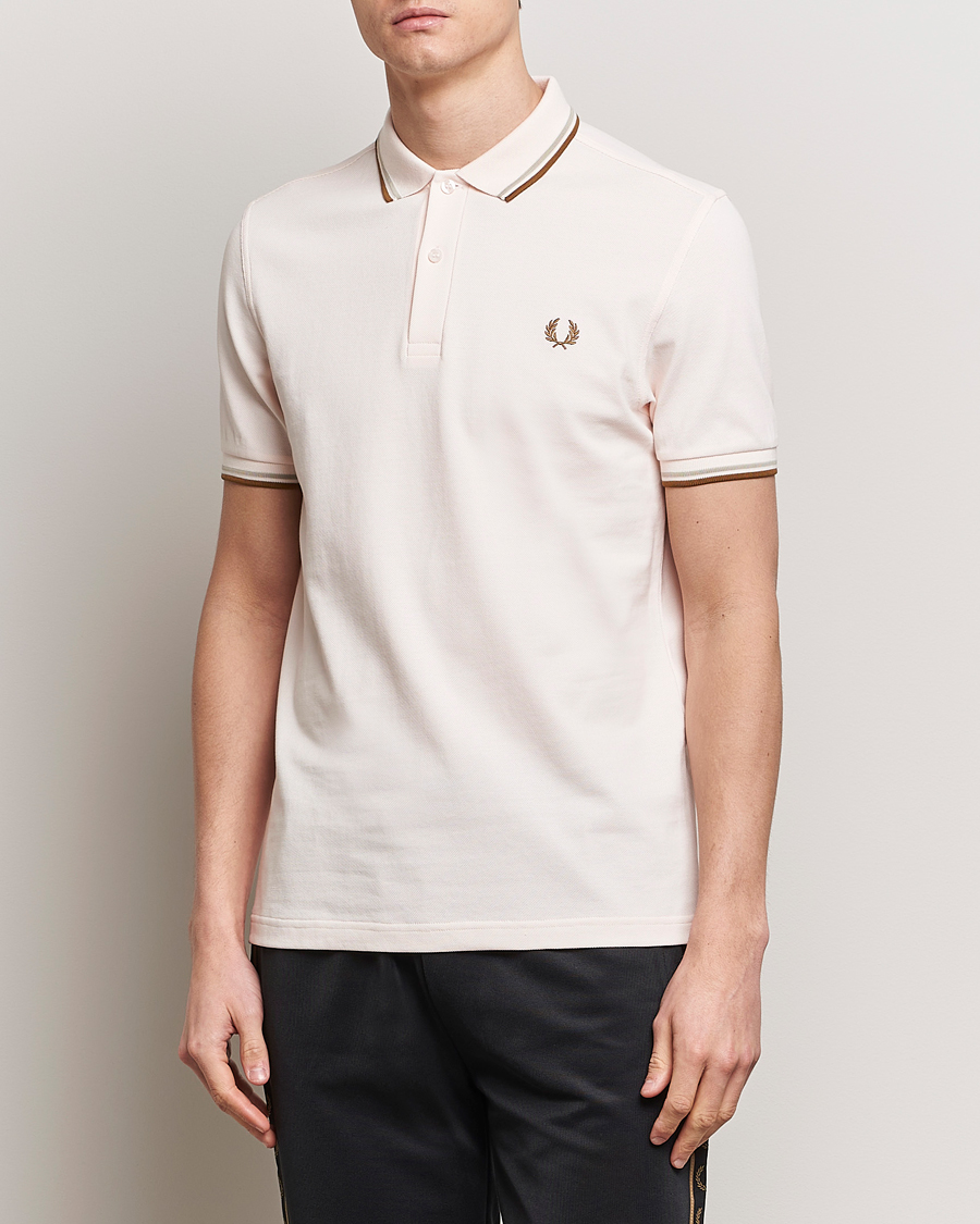 Hombres |  | Fred Perry | Twin Tipped Polo Shirt Silky Peach
