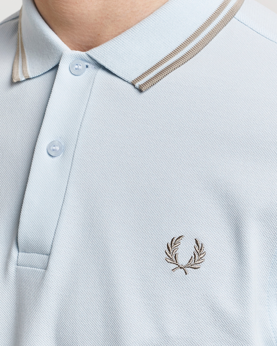 Hombres | Polos | Fred Perry | Twin Tipped Polo Shirt Light Ice