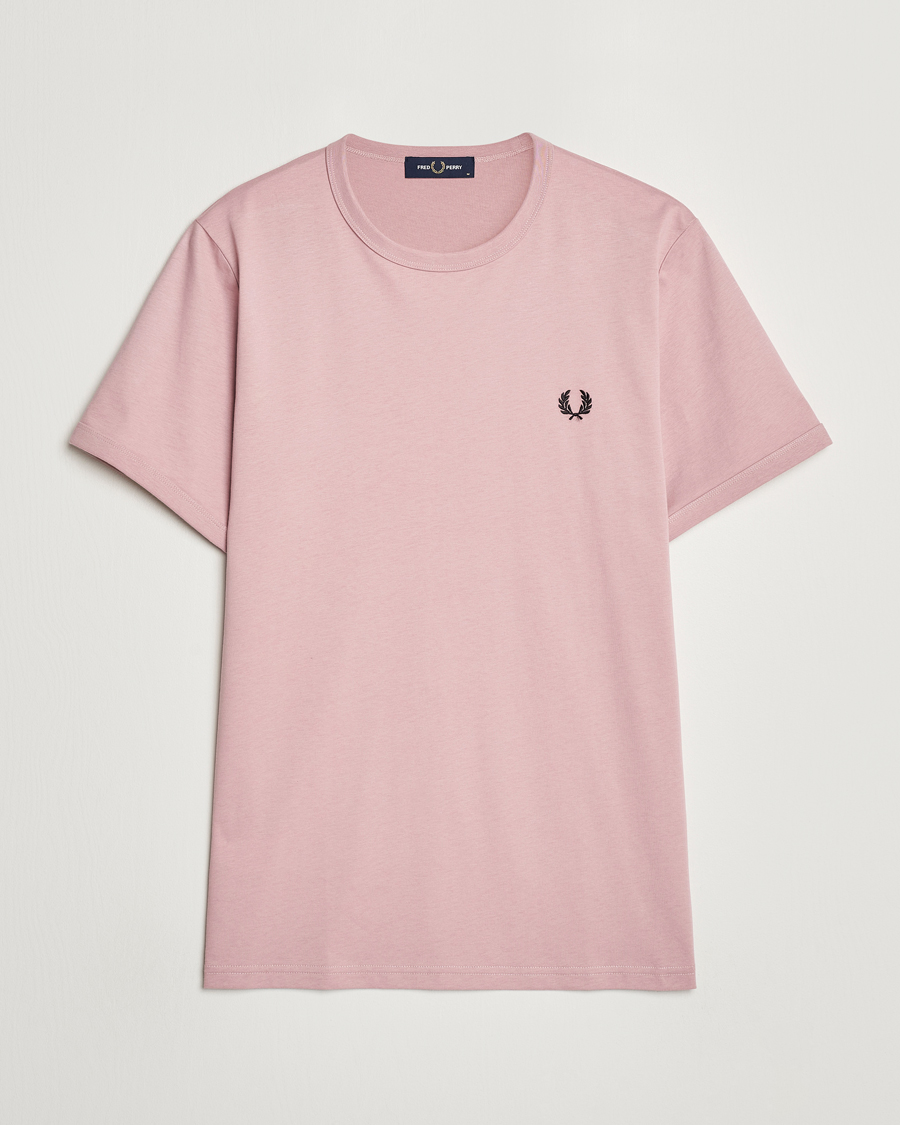 Hombres | Camisetas | Fred Perry | Ringer T-Shirt Dusty Rose Pink