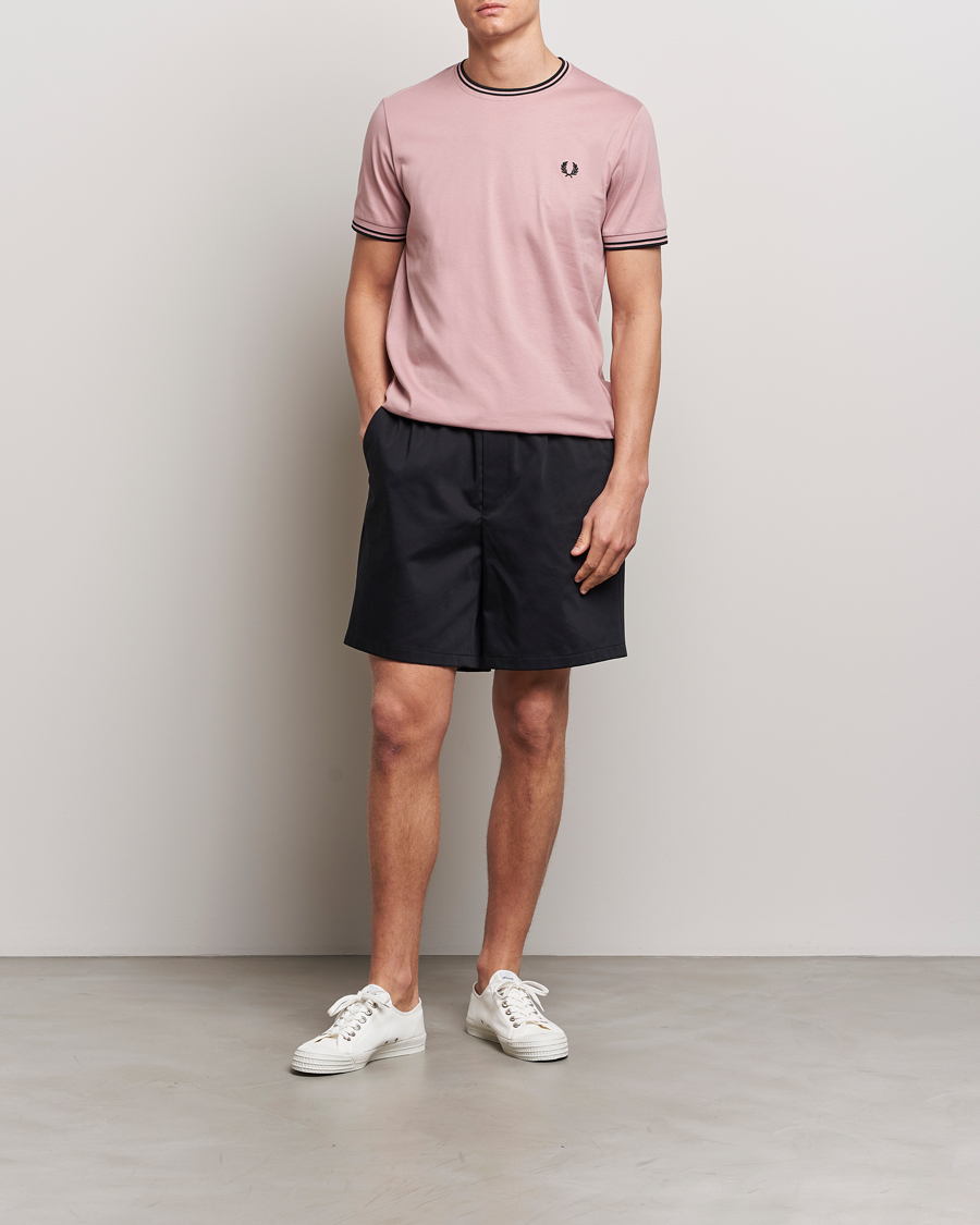 Hombres | Camisetas | Fred Perry | Twin Tipped T-Shirt Dusty Rose Pink
