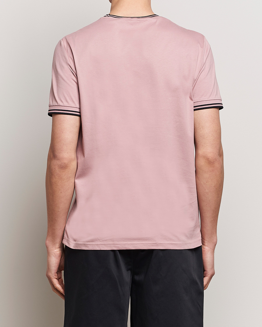 Hombres | Camisetas | Fred Perry | Twin Tipped T-Shirt Dusty Rose Pink