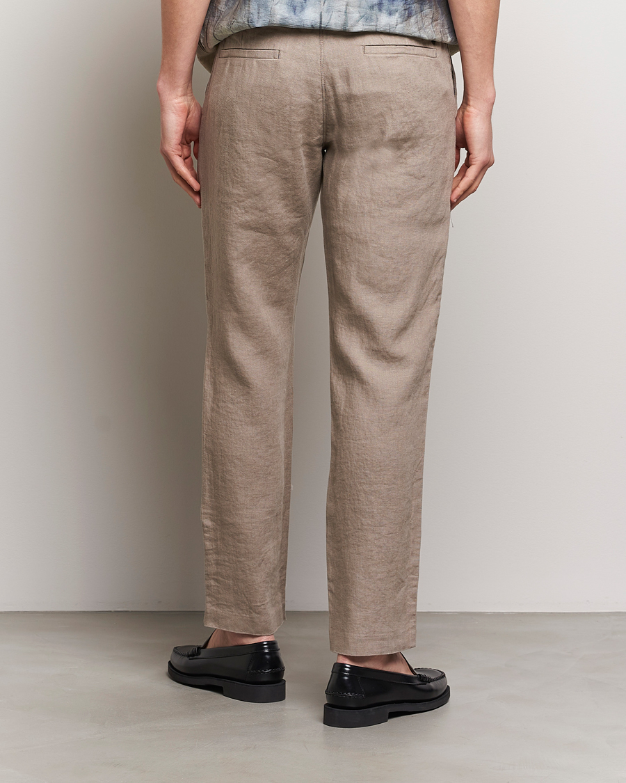 Hombres | Pantalones | NN07 | Theo Linen Trousers Greige