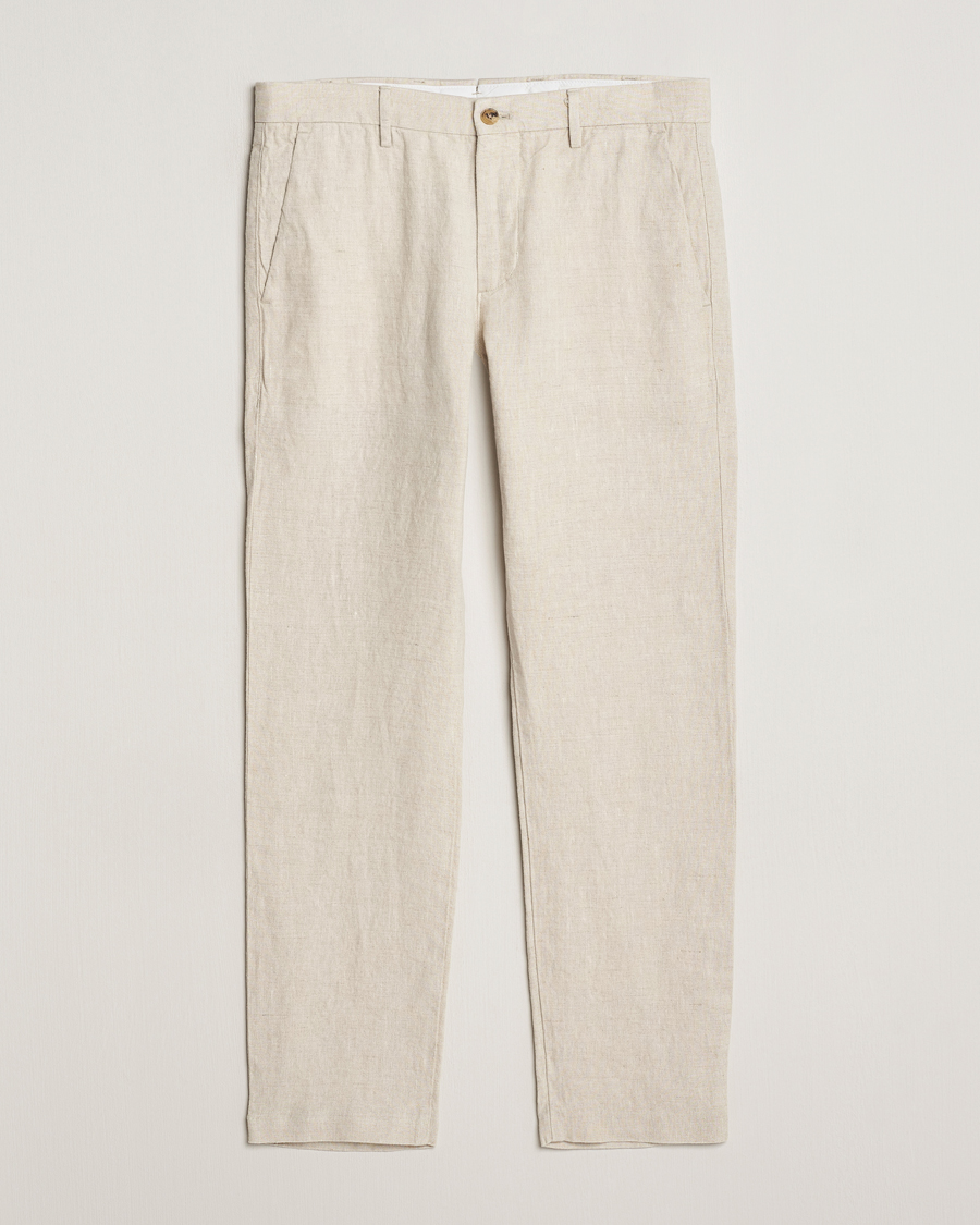 Hombres | Pantalones | NN07 | Theo Linen Trousers Oat