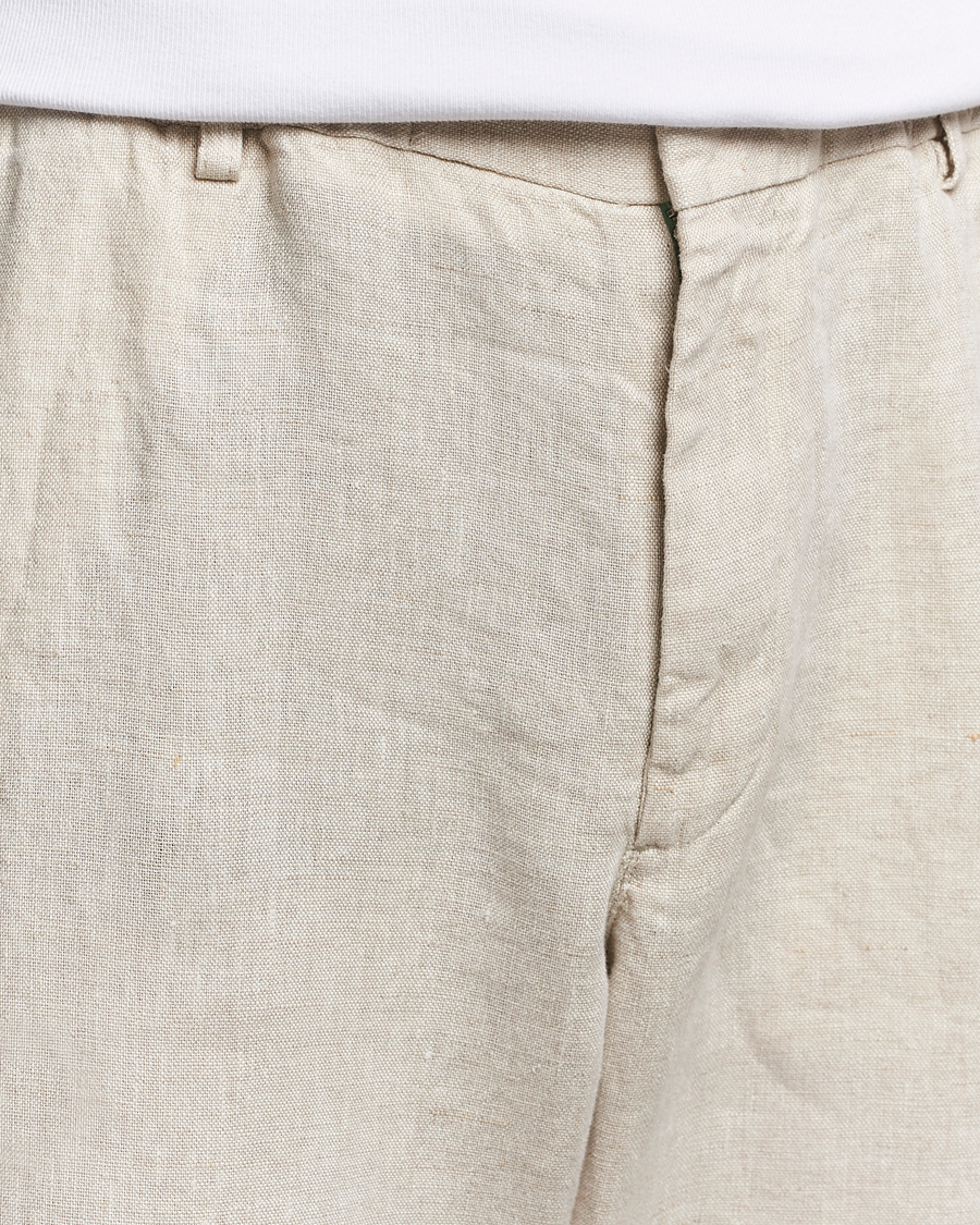 Hombres | Pantalones | NN07 | Billie Linen Drawstring Trousers Oat