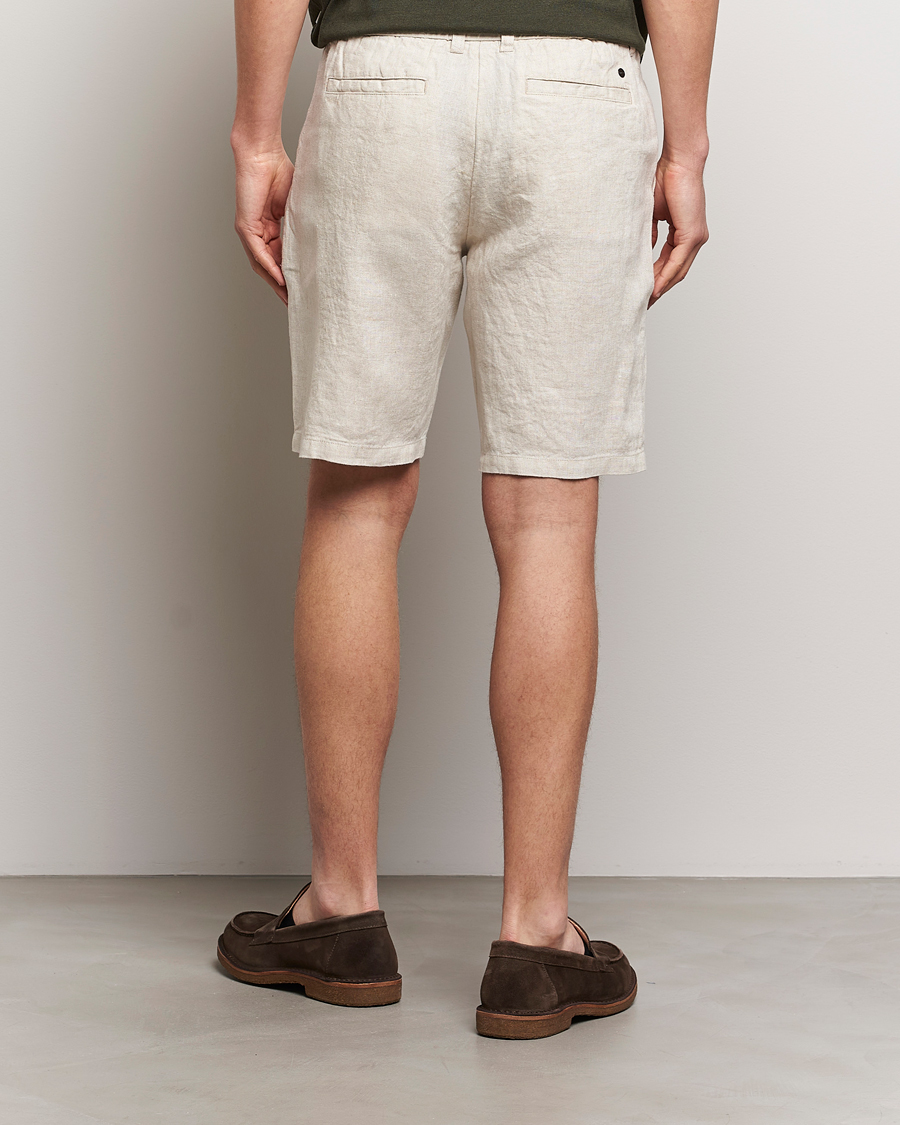 Hombres | Pantalones cortos | NN07 | Seb Linen Drawstring Shorts Oat