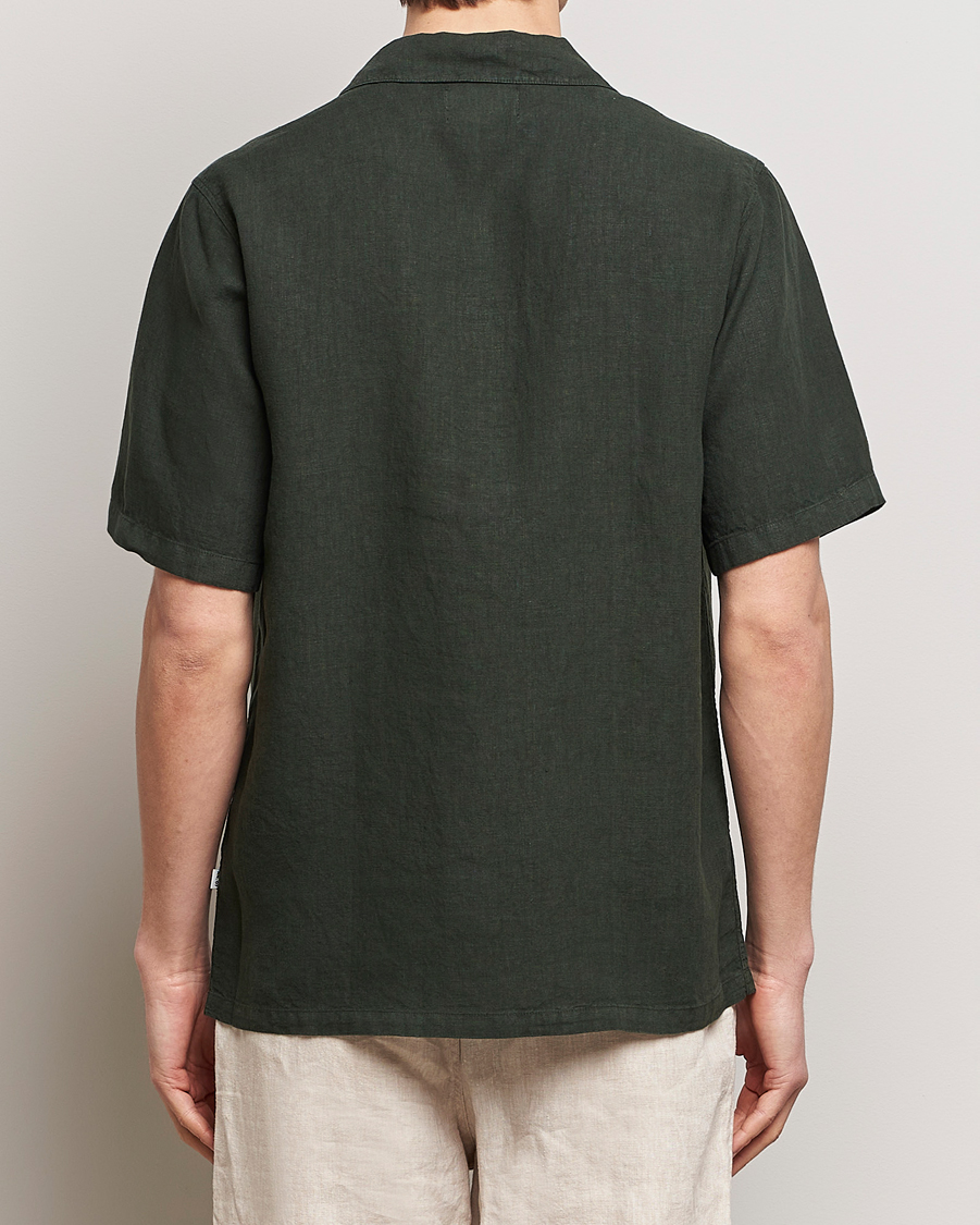 Hombres | Camisas | NN07 | Julio Linen Resort Shirt Rosin Green