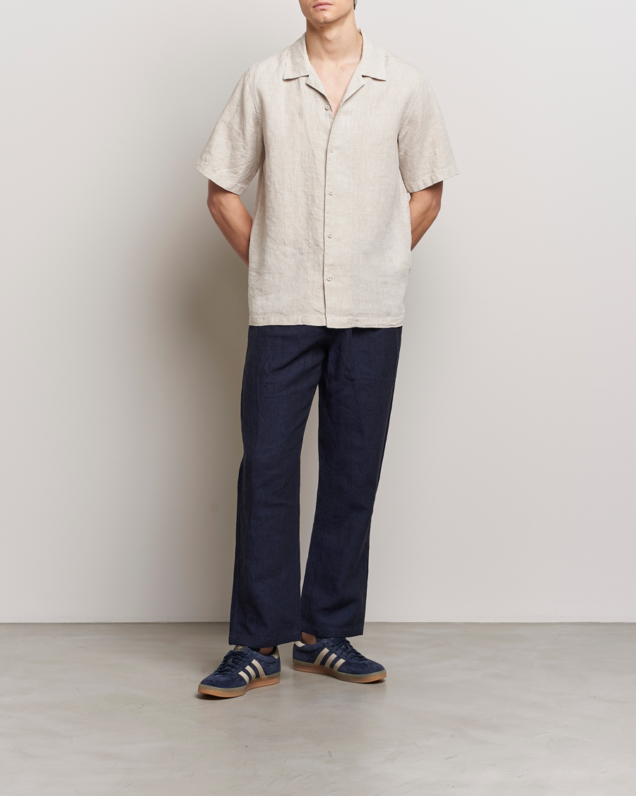 Hombres | Camisas | NN07 | Julio Linen Resort Shirt Oat