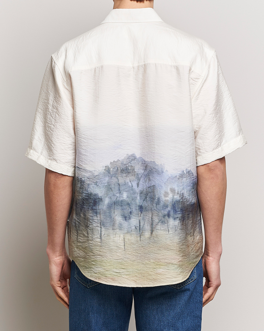 Hombres | Camisas | NN07 | Quinsy Printed Short Sleeve Shirt White Multi