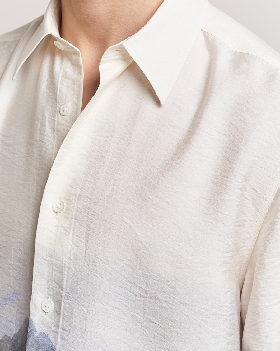 Hombres | Camisas | NN07 | Quinsy Printed Short Sleeve Shirt White Multi