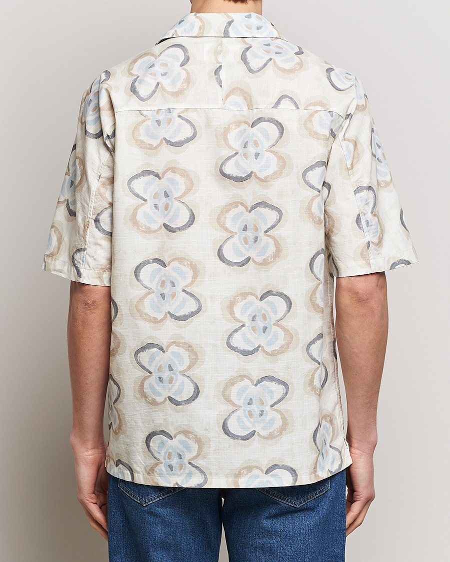 Hombres | Camisas | NN07 | Ole Printed Short Sleeve Shirt Ecru Multi