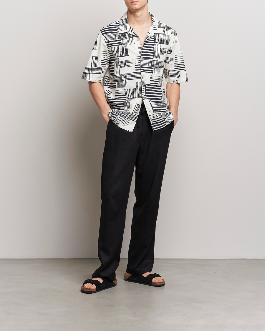 Hombres | Camisas | NN07 | Ole Printed Short Sleeve Shirt Black Multi