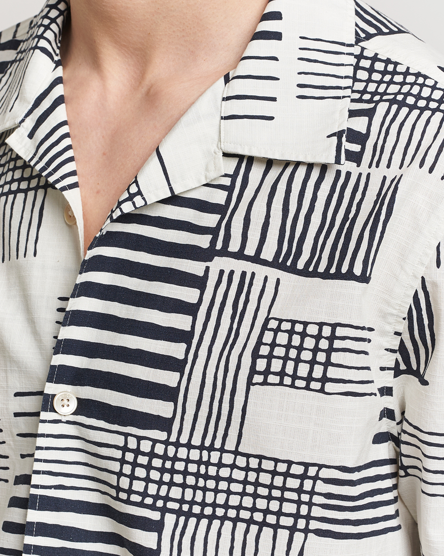 Hombres | Camisas | NN07 | Ole Printed Short Sleeve Shirt Black Multi