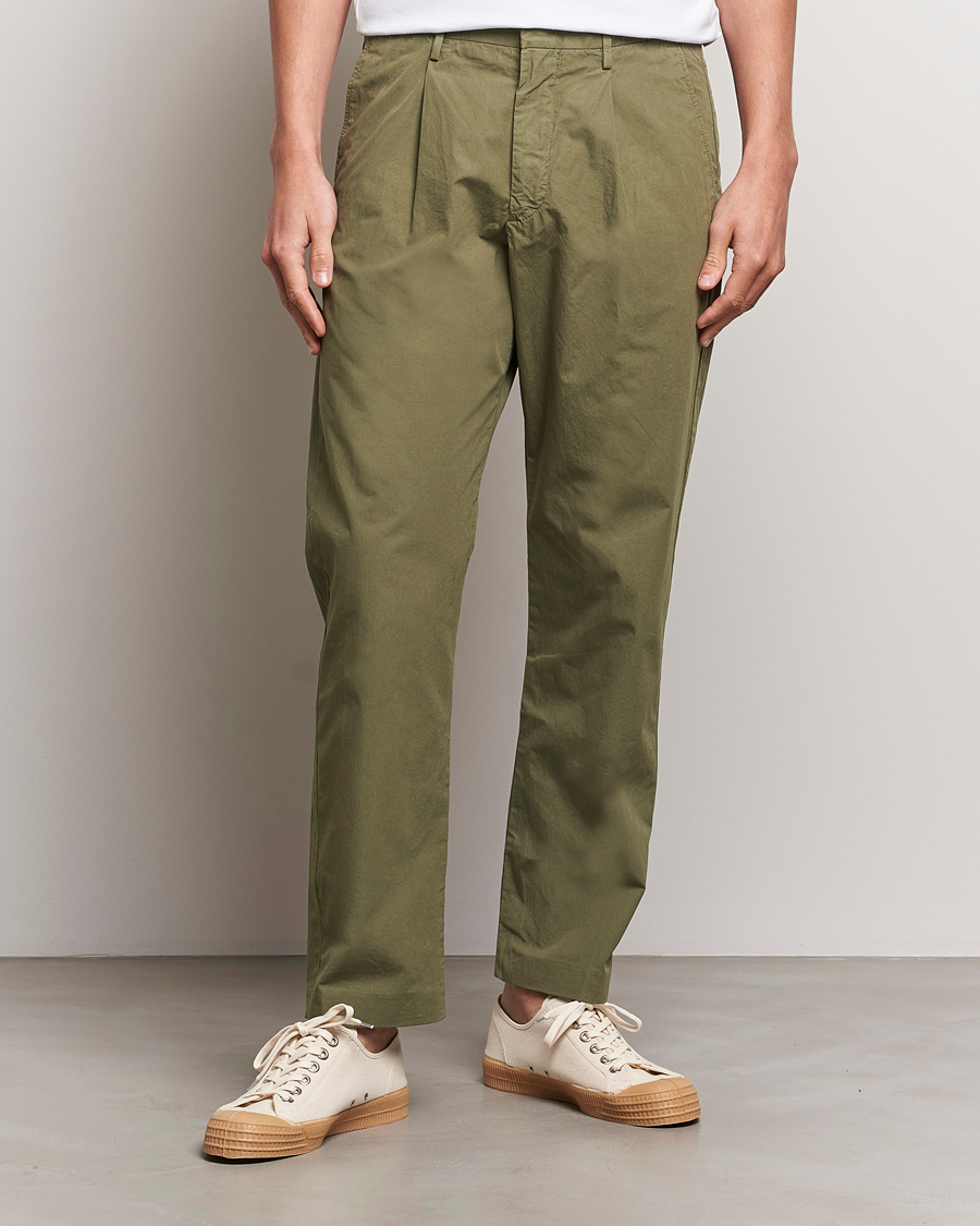 Men | Clothing | NN07 | Bill Cotton Trousers Capers Green