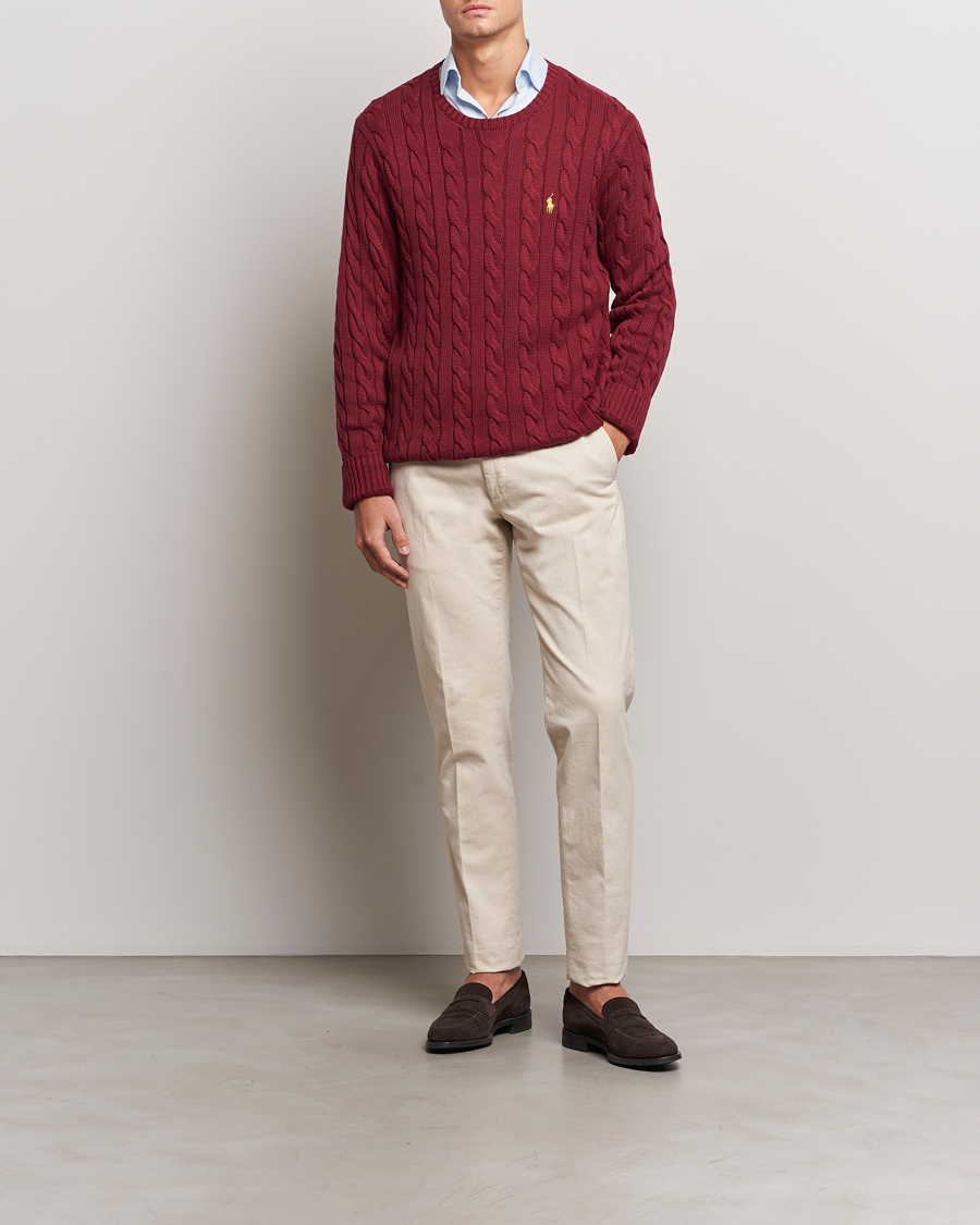 Hombres | Jerséis y prendas de punto | Polo Ralph Lauren | Cotton Cable Pullover Red Carpet