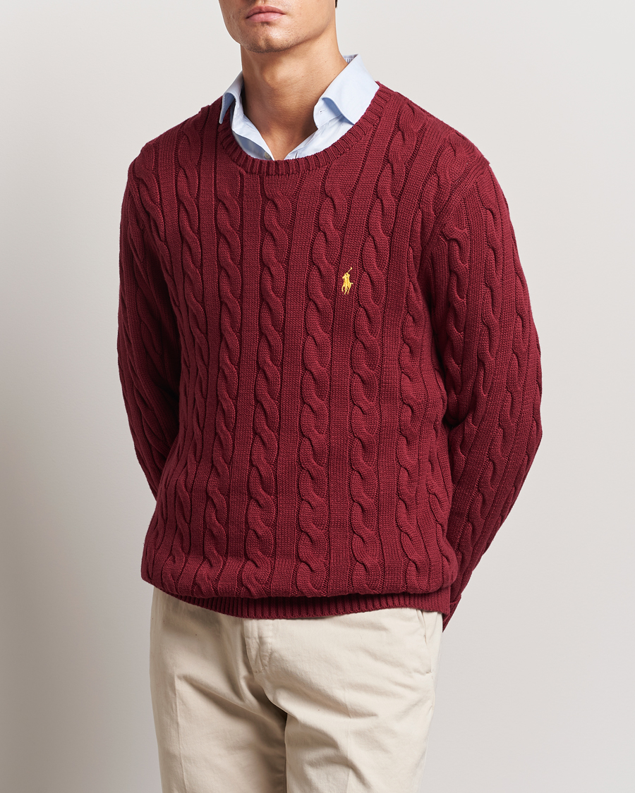 Hombres | Jerséis y prendas de punto | Polo Ralph Lauren | Cotton Cable Pullover Red Carpet