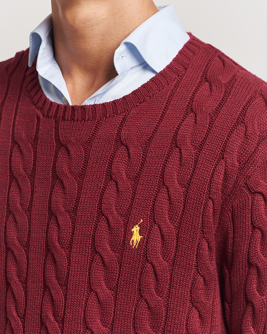 Hombres | Jerséis y prendas de punto | Polo Ralph Lauren | Cotton Cable Pullover Red Carpet
