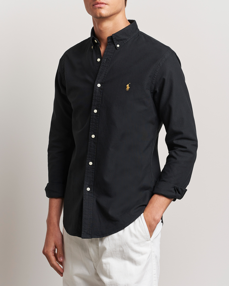Hombres |  | Polo Ralph Lauren | Slim Fit Oxford Shirt Polo Black