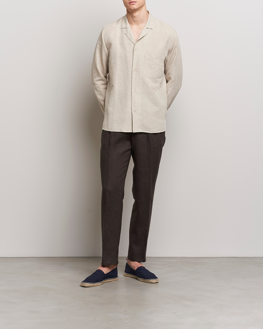 Hombres | Camisas | Oscar Jacobson | Helios Reg Shirt Beige