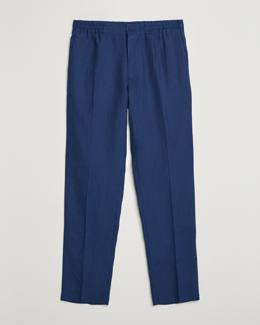 Hombres | Pantalones | J.Lindeberg | Soren Linen Pants Estate Blue