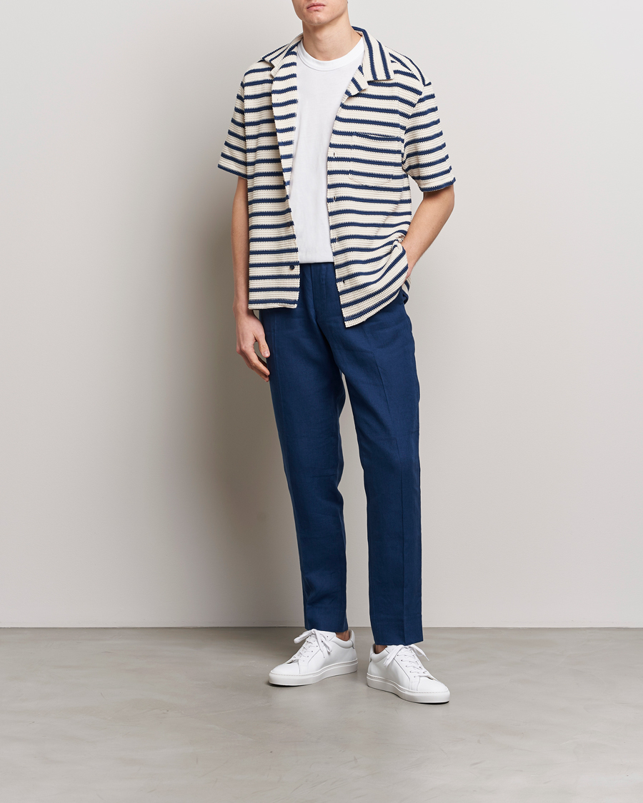Hombres | Pantalones | J.Lindeberg | Soren Linen Pants Estate Blue