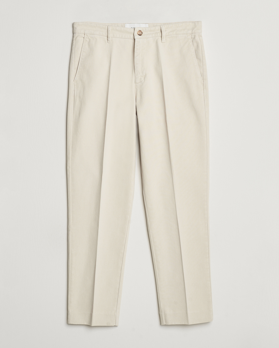 Hombres | Pantalones | A Day's March | Miller Cotton Lyocell Trousers Oyster