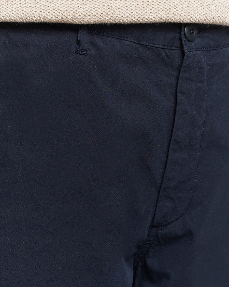 Hombres | Pantalones | A Day's March | Redwood Light Cotton Trousers Navy