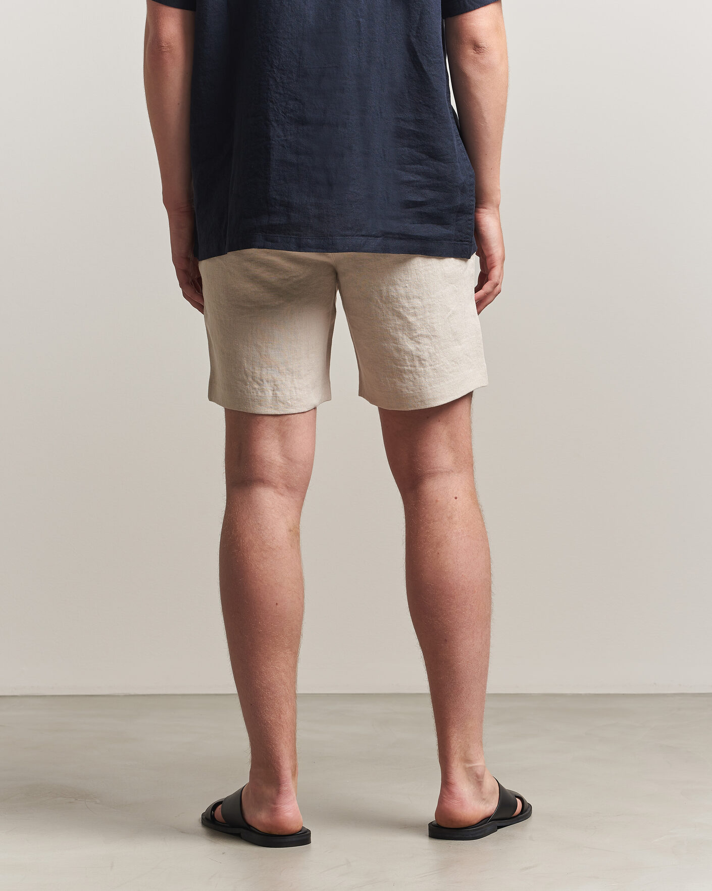 Hombres | Pantalones cortos | A Day's March | Luny Linen Shorts Oyster