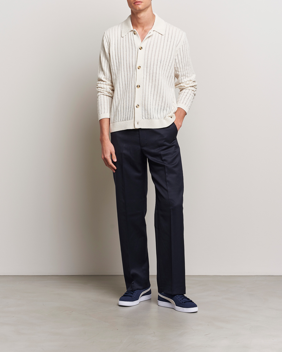 Hombres | Jerséis y prendas de punto | J.Lindeberg | Edmondo Collar Cardigan Cloud White