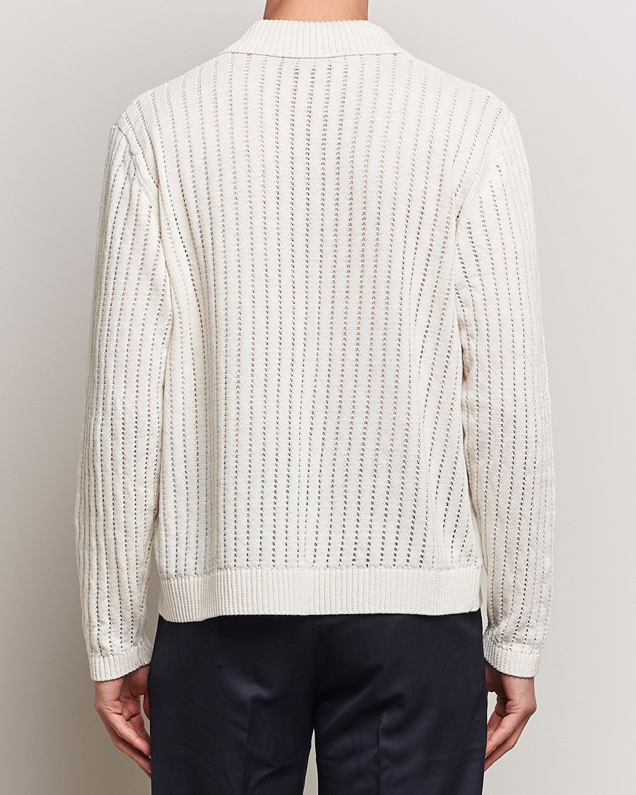Hombres | Jerséis y prendas de punto | J.Lindeberg | Edmondo Collar Cardigan Cloud White