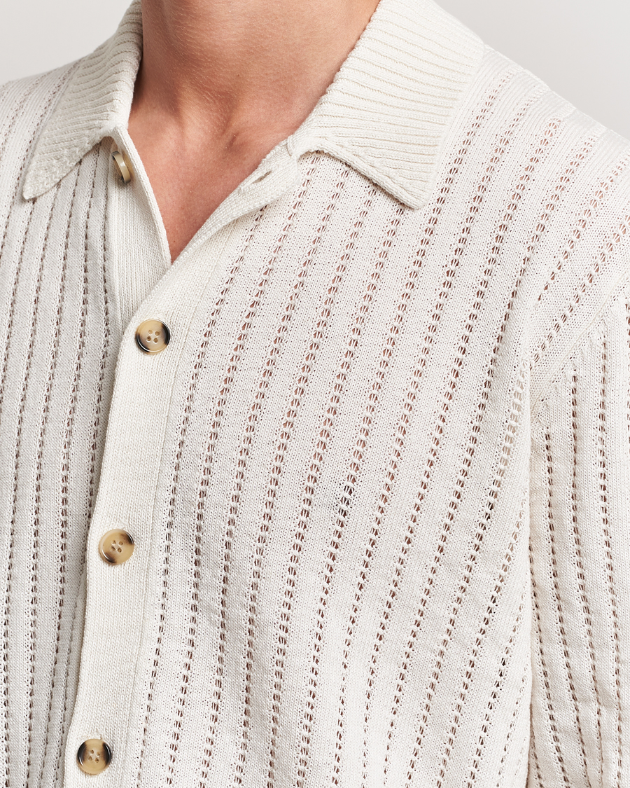 Hombres | Jerséis y prendas de punto | J.Lindeberg | Edmondo Collar Cardigan Cloud White