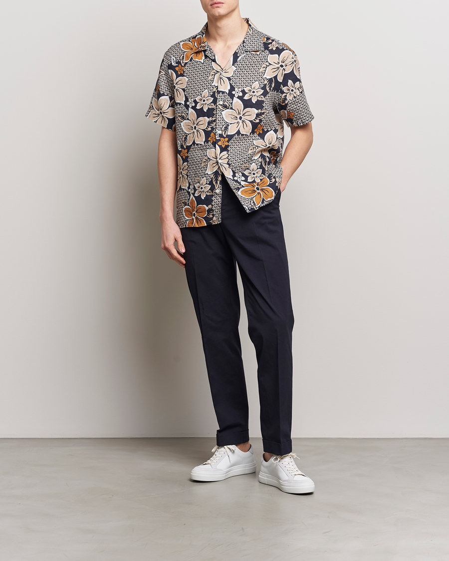 Hombres | Camisas | J.Lindeberg | Elio Linen Island Floral Shirt Island Floral Mix