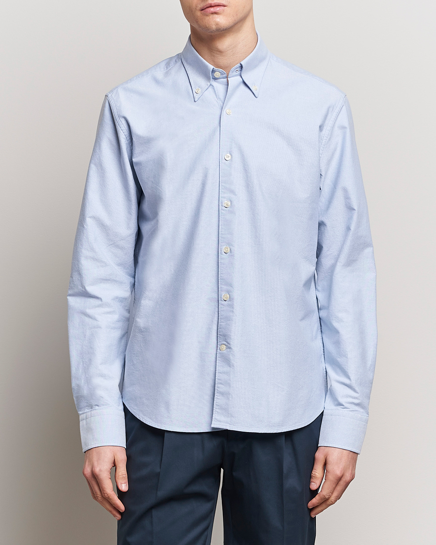Hombres | Camisas | Oscar Jacobson | Reg Fit BD Casual Oxford Light Blue