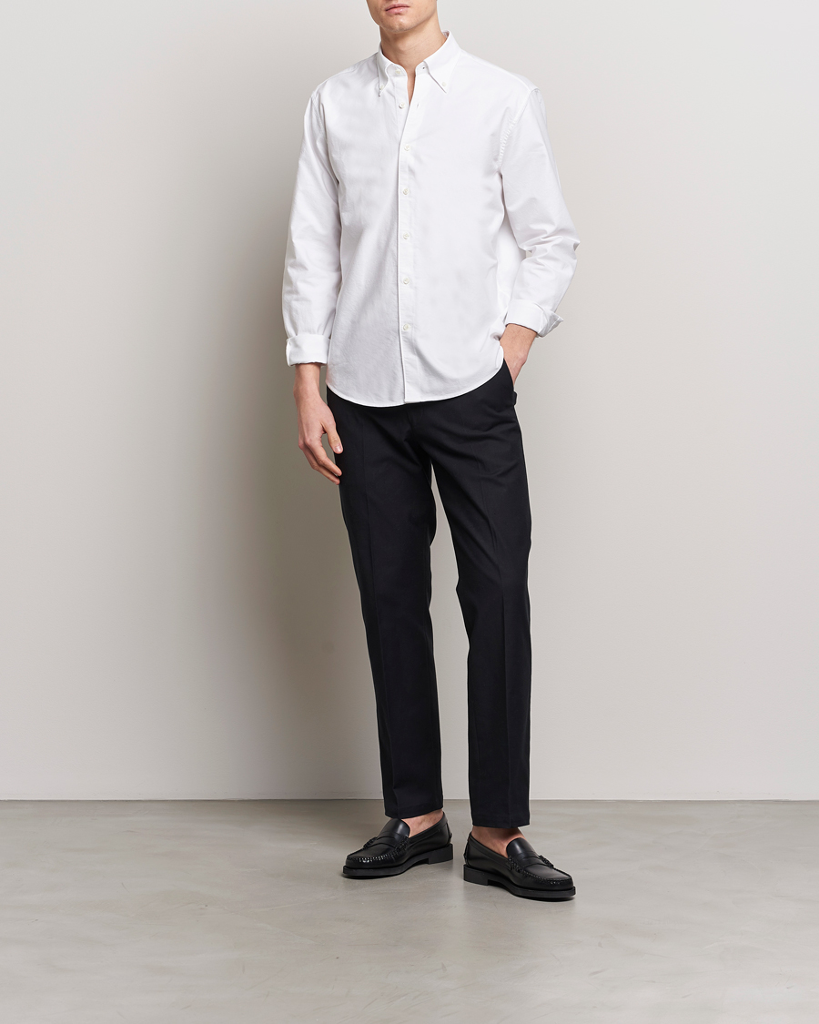 Hombres | Camisas | Oscar Jacobson | Reg Fit BD Casual Oxford Optical White