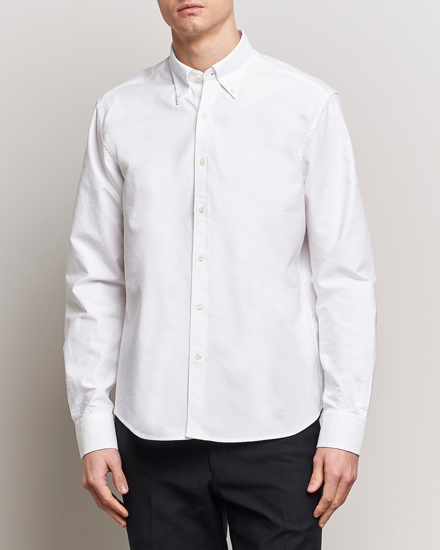 Hombres | Camisas | Oscar Jacobson | Reg Fit BD Casual Oxford Optical White