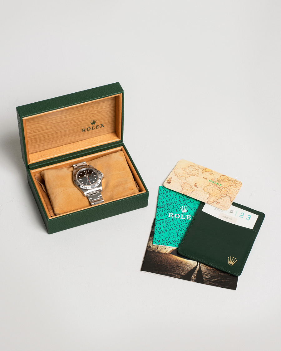 Hombres | Rolex Pre-Owned Explorer II 16570 Silver | Rolex Pre-Owned | Explorer II 16570 Silver