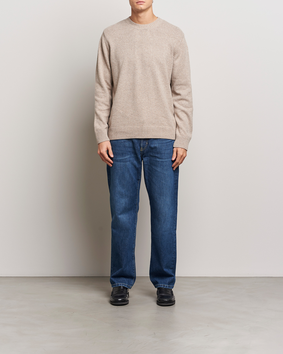 Hombres | Jerséis y prendas de punto | A.P.C. | Pull Lucien Wool Knitted Sweater Beige