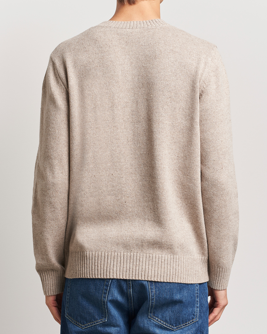 Hombres | Jerséis y prendas de punto | A.P.C. | Pull Lucien Wool Knitted Sweater Beige