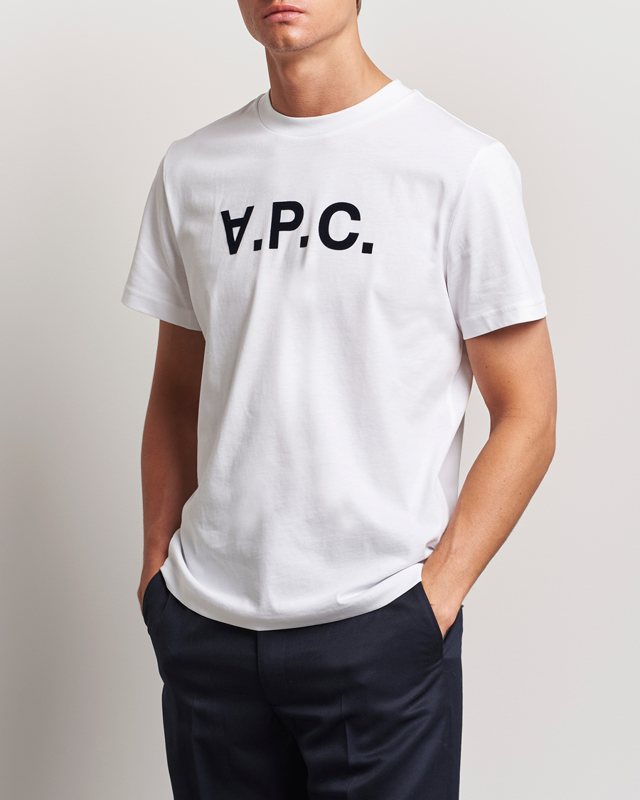 Hombres |  | A.P.C. | VPC T-Shirt White/Dark Navy