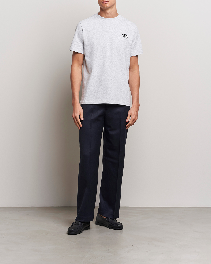Hombres | Camisetas | A.P.C. | Rue Madame T-Shirt Heather Grey