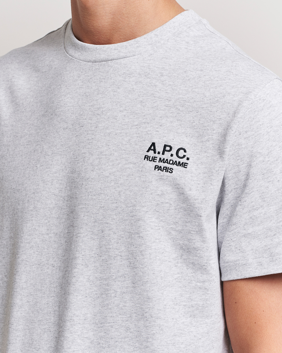 Hombres | Camisetas | A.P.C. | Rue Madame T-Shirt Heather Grey