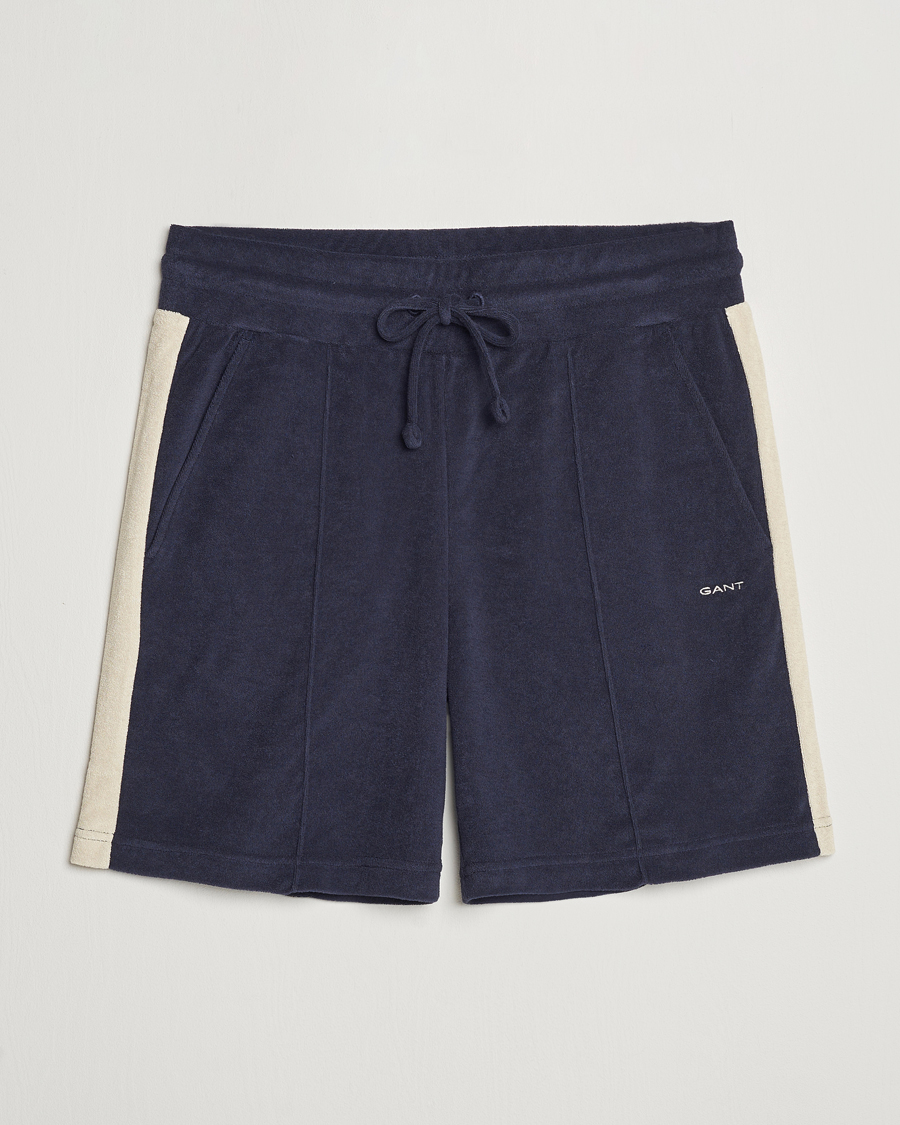 Hombres | Pantalones cortos | GANT | Towelling Shorts Evening Blue