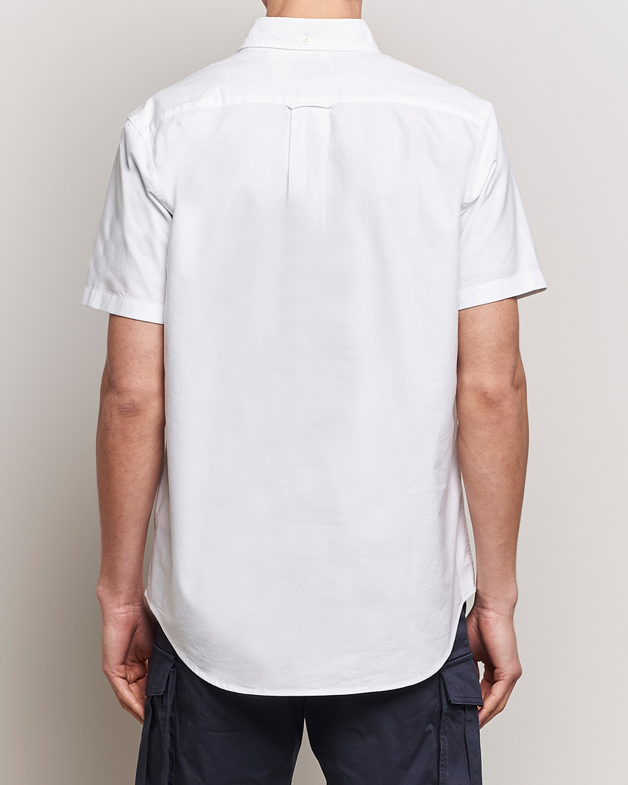 Hombres | Camisas | GANT | Regular Short Sleeve Oxford Shirt White