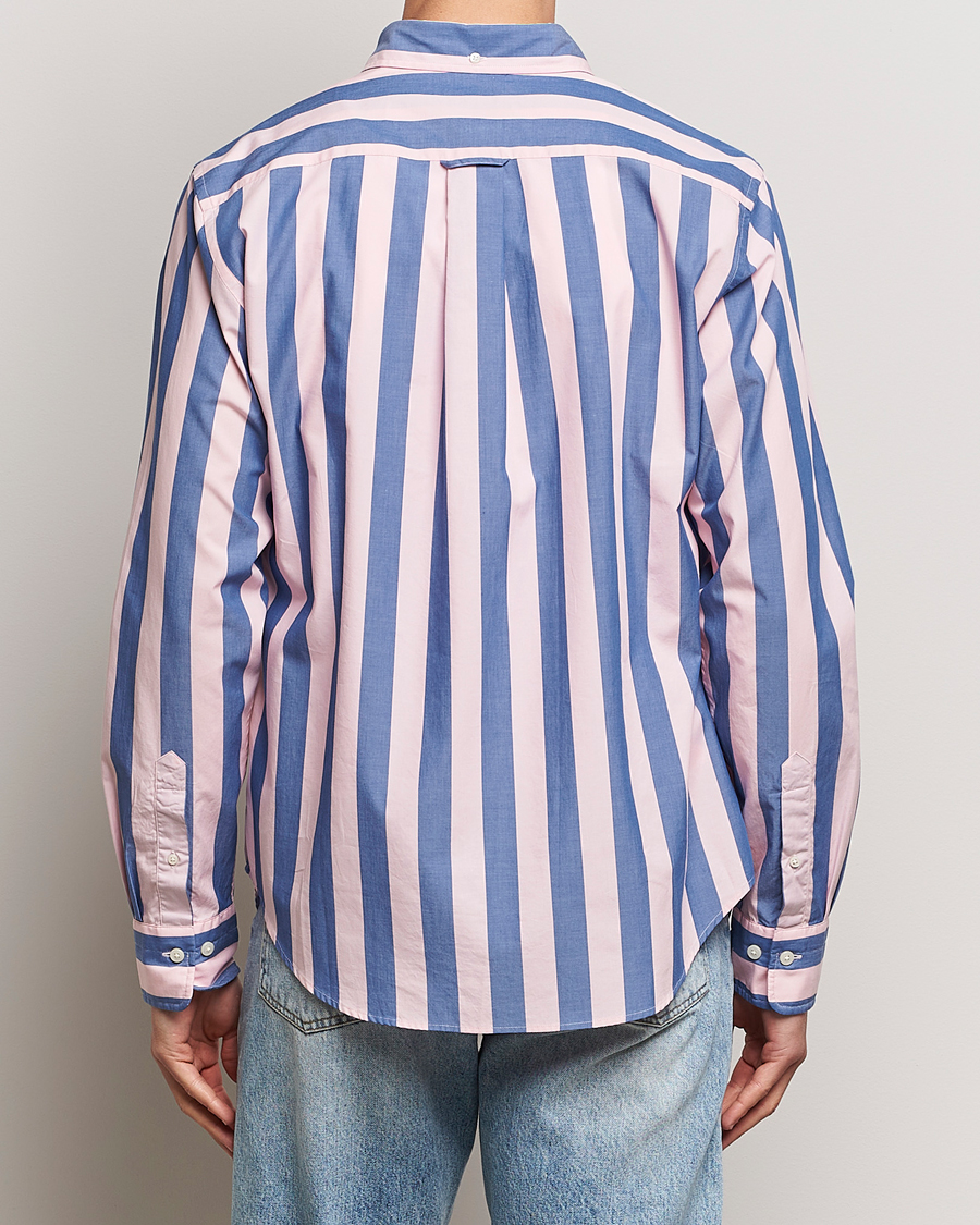 Hombres | Camisas | GANT | Reg Poplin Parasol Stripe Shirt Blushing Pink