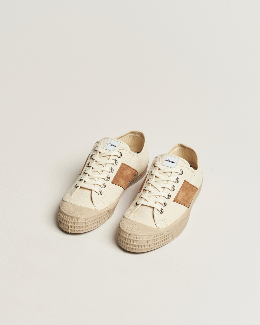 Hombres | Zapatos | Novesta | Star Master Organic Cotton Sneaker Beige/Caramel