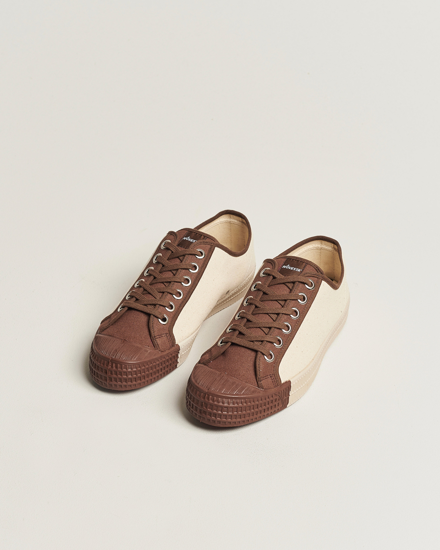Hombres | Novesta Star Master Coloured Toe Sneaker Brown/Wheat | Novesta | Star Master Coloured Toe Sneaker Brown/Wheat